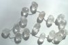 16 inch strand of 23x17mm Faceted Tumbled Quartz
